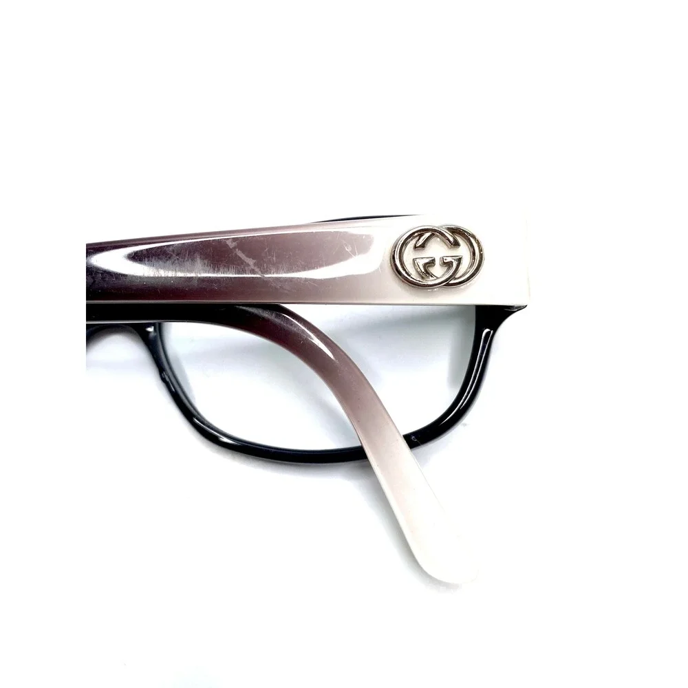 Gucci Black Gradient GG Logo Cat Eye Eyeglasses Italy GG 3569 L4E 52 12 135